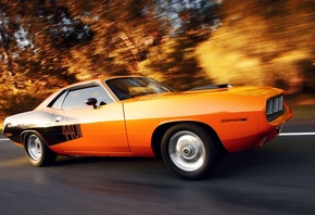 ������, muscle car, plymouth cuda, � ��������