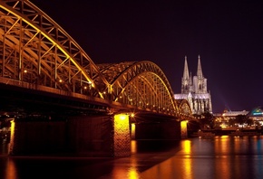 cologne cathedral, hohenzollern bridge, hohenzollernbrcke