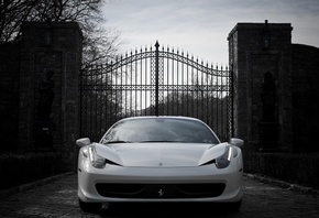 , ferrari, italia, white, , , , 458, 