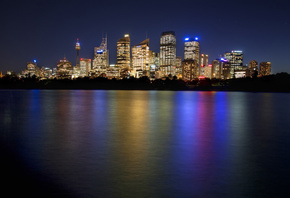 , night, downtown skyline, sydney, Australia, , 