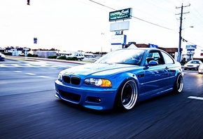 e46, bmw m3, blue, bmw m3 e46