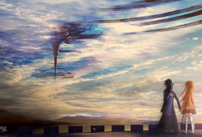 ���, ������, Sword art online, yuuki asuna, kirito, kirugaya kazuto, ������