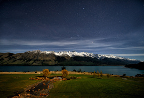 озеро вакатипу, Новая зеландия, lake wakatipu, горы, new zealand
