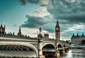 Вестминстерский мост, самый большой, арочный мост в Лондоне