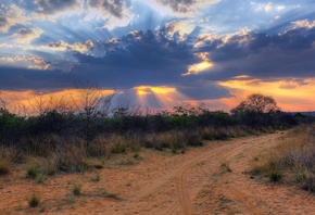 Африка, Южная Африка, Намибия, пейзаж, облака