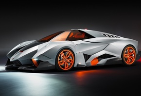 Lamborghini Egoista, Концепт кар, Корпус изготовлен из углеволокна и алюмин ...