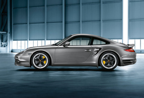 Porsche, 911, Turbo, 997, Tequipment, profile, silvery, , , 