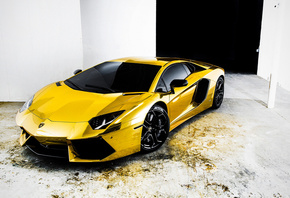 aventador, , , , gold, , , Lamborghini