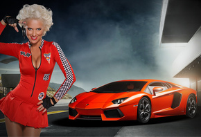 Iryna Olhovska, lamborgini, blond, drive,  , , , , playboy, , , 