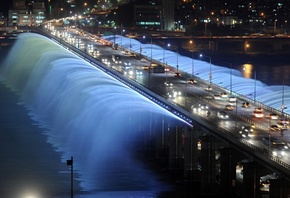 , Rainbow fountain, , ,  , , seoul