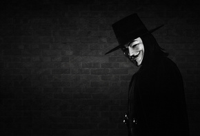 маска, anonymous, v for vendetta, улыбка, V - значит вендетта