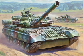 основной, пушка, боевой, танк, 125-мм, Российский, т-80бв