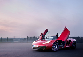 , Mclaren, mp4-12c, red, , 