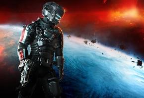 mass effect 3,  n7,  , n7 armor, isaac clarke, Dead space 3, dlc