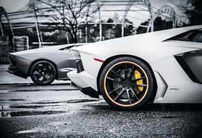 reventon, style, body vs, Lamborghini, aventador, tuning, white