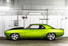 Chevrolet, тачка, машина, зеленый, rides green monster 31