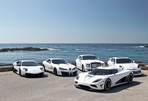 panamera, sls, Lamborghini, rolls-roys, phantom, koenigsegg, agera r, white, sv, porsche, mercedes