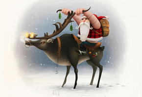 santa clause,  , biker,  , , happy new year