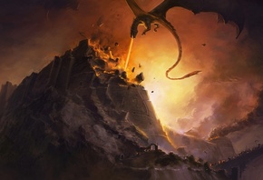 Scathe of nargothrond, glaurung, dragon, grrrod, john ronald reuel tolkien, siege, silmarillion