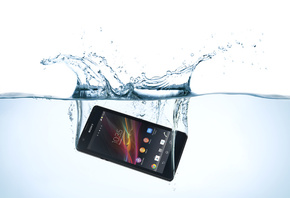 zr, xperia, mobile, Sony, water