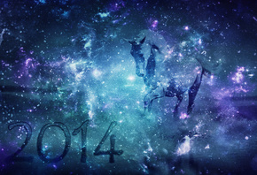 ,  , , horse, new year, space