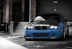 blue, Bmw, , e46,  , , , m3