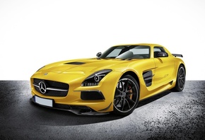 wallpapers, yellow, mercedes benz, sls, yellow