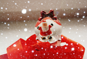 новый год, зима, санта-клаус, снег, шар, волшебный-шар, чудо, winter, red, love, подарок, new year, праздник