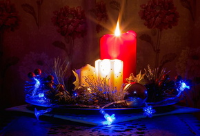 advent, candles, decorations, long exposure