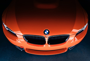 BMW, M3, Бмв, мордашка, темный фон