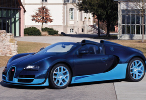 bugatti, veyron, grand, sport, vitesse, blue, carbon, 2012, , 