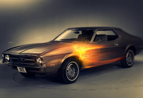 1972, Ford mustang, 