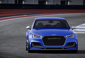Audi, a3, голубой