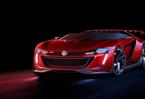Volkswagen GTI Roadster, Фольксваген, авто шик, красота, красный