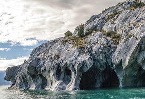 Чили, озеро Буэнос-Фйрес, чудеса природы, мраморные пещеры, красота