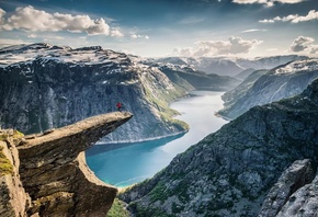 природа, Норвегия, Norway, горы, зима, человек, красиво, позитив
