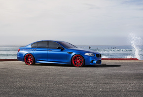 red, , f10, wheels, bmw, , m5, monte carlo blue