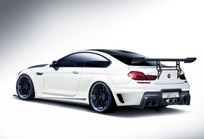 BMW, 6 Series, M6, Lumma Design, CLR 6 M, rear, white, бмв, белая, тюнинг, обвес