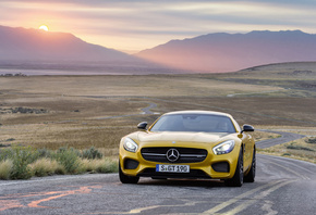 Mercedes-Benz, AMG, S, GT, road, , , coupe, sunset, , 