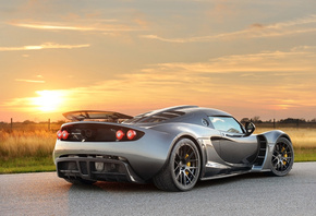 hennessey, venom, gt, dark knight, 2012, road, , sunset, 