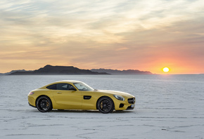 mercedes-benz, amg, gt, s, coupe, 2015, sunset, , ,   ...