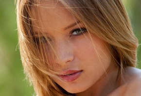 Alyssa Branch, модель, блондинка, взгляд, лицо, губки, model