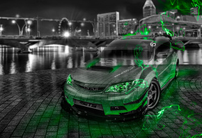 Tony Kokhan, Subaru, Impreza, WRX, STI, JDM, Crystal, City, Car, Green, Neo ...