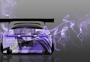 Tony Kokhan, Toyota, Mark2, JZX90, JDM, Samurai, Anime, Aerography, Violet, Neon, Effects, Tuning, el Tony Cars, Photoshop, HD Wallpapers,  , , , 2, , 90 , , , , ,  , , 