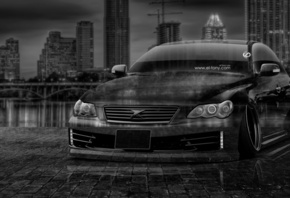 Tony Kokhan, Toyota, Mark, X, JDM, Tuning, Crystal, City, Car, Night, el To ...