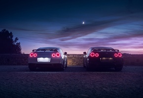 Nissan, R35, GTR, Black, White, , 