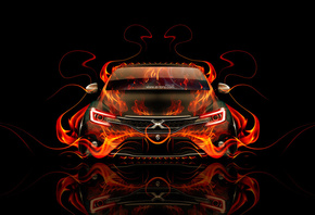 Tony Kokhan, Toyota, Mark, X, JDM, 350S, Fire, Car, Abstract, Orange, Black, el Tony Cars, Photoshop, HD Wallpapers, Style, Design,  , , , , , ,  , , , , , , , , 