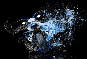Tony Kokhan, Moto, Suzuki, GSX, R1000, Back, Water, Bike, Ice, Shot, Style, ...