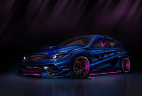 subaru, impreza, car, tuning