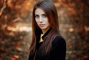 Nataly, Autumn portrait, natural light, , , 